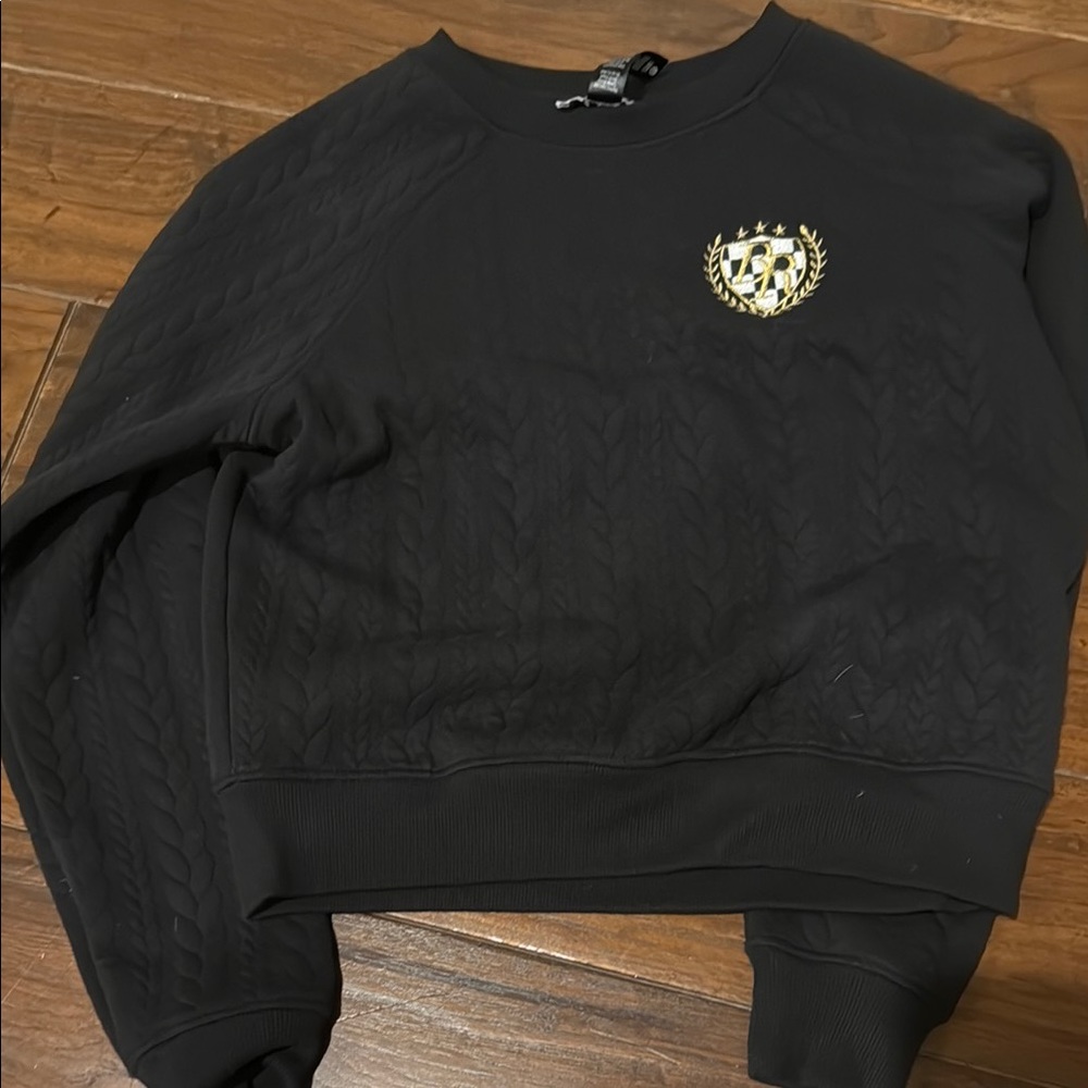 Beach Riot Black Crew Neck Sweater